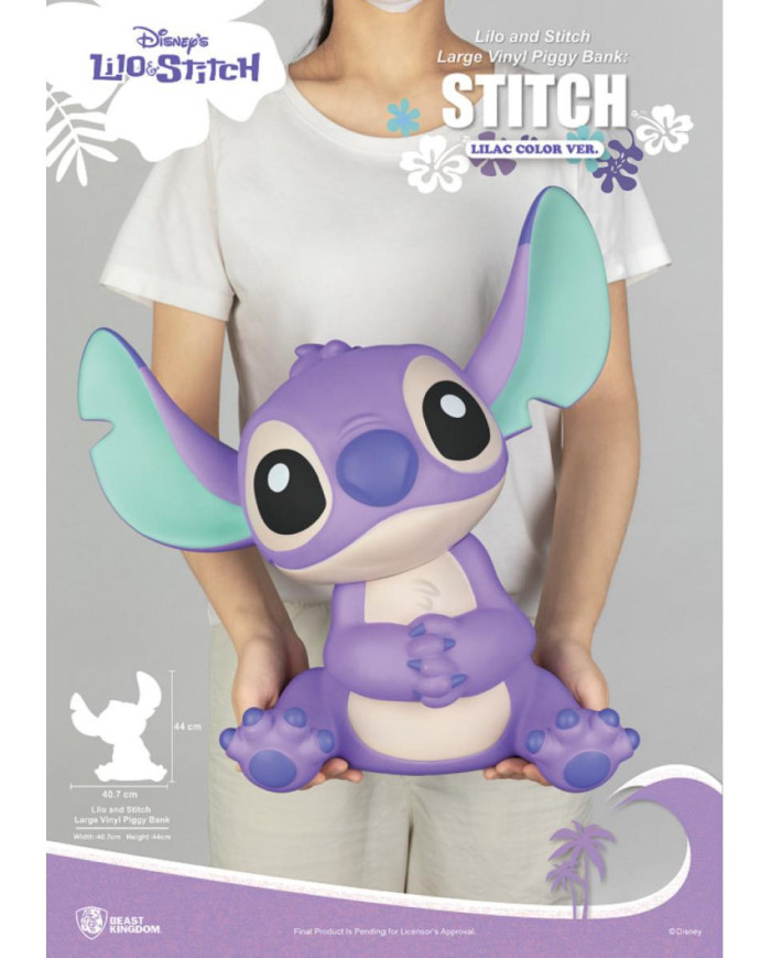Tirelire Lilo & Stitch Stitch Lilas Beast Kingdom 44cm