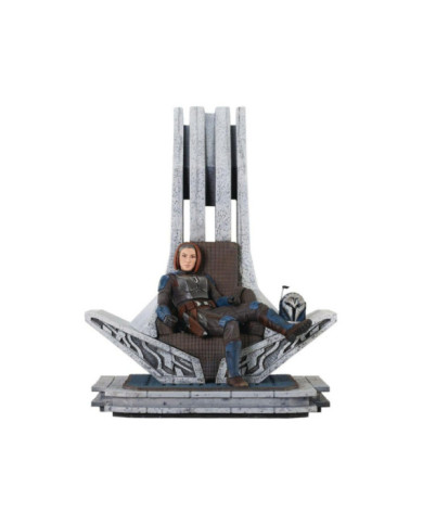 The Mandalorian - Statue Bo-Katan sur Trône - Gentle Giant - Mandalorian