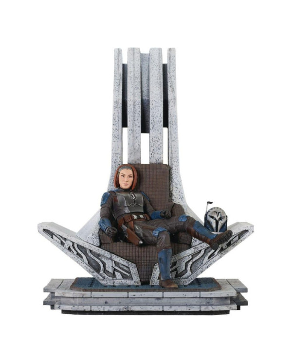 The Mandalorian - Statue Bo-Katan sur Trône - Gentle Giant - Mandalorian