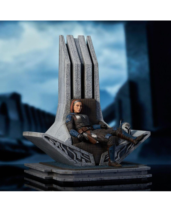 The Mandalorian - Statue Bo-Katan sur Trône - Gentle Giant - Mandalorian
