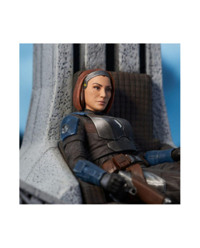 The Mandalorian - Statue Bo-Katan sur Trône - Gentle Giant - Mandalorian