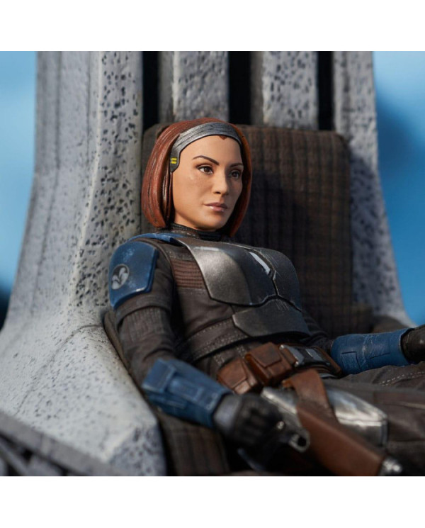 The Mandalorian - Statue Bo-Katan sur Trône - Gentle Giant - Mandalorian