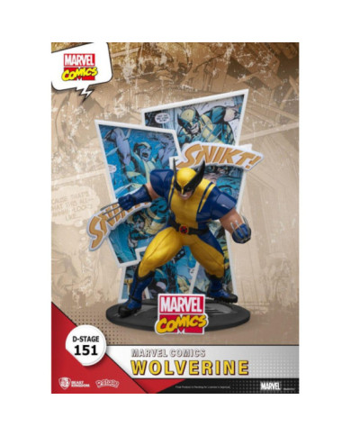Diorama Wolverine Marvel D-Stage Beast Kingdom 16cm