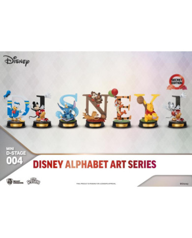Disney 100Th - Diorama Disney 100 Alphabet Art Beast Kingdom D-Stage