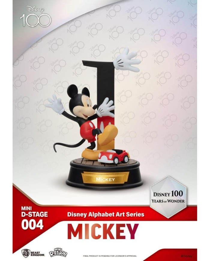 Disney 100Th - Diorama Disney 100 Alphabet Art Beast Kingdom D-Stage