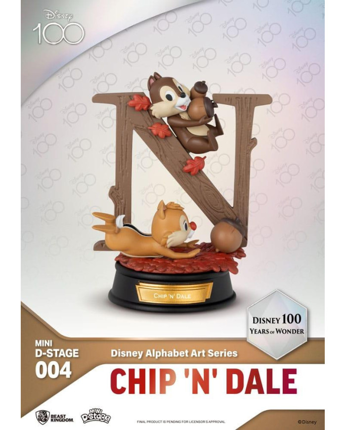 Disney 100Th - Diorama Disney 100 Alphabet Art Beast Kingdom D-Stage