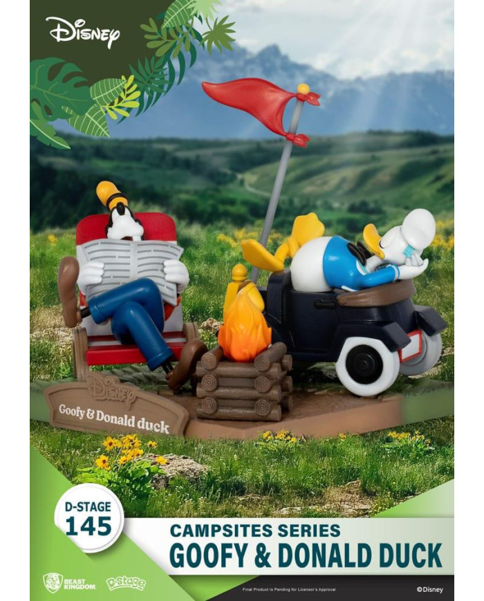 Disney - Diorama Dingo & Donald Camping - Beast Kingdom D-Stage