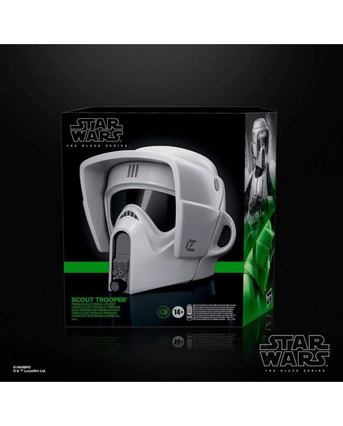 Casque Électronique Star Wars Biker Scout Black Series Hasbro