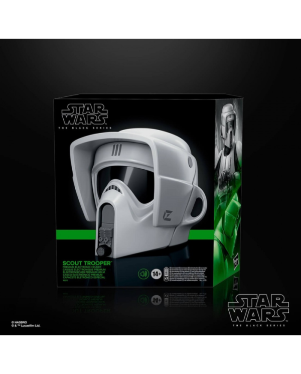 Casque Électronique Star Wars Biker Scout Black Series Hasbro