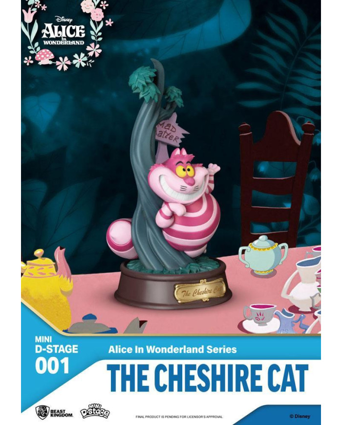 Statuette Disney Diorama Chat du Cheshire Beast Kingdom