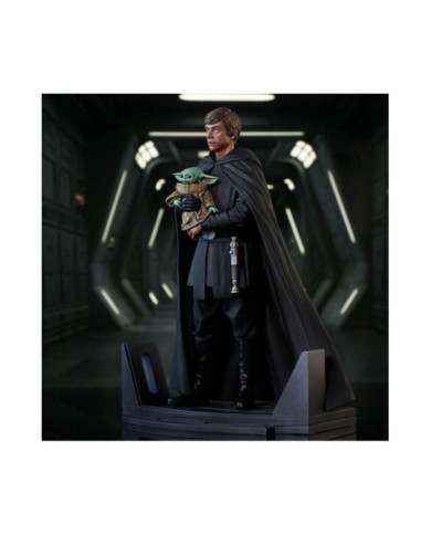 Figurine Star Wars Luke Skywalker & Grogu Gentle Giant