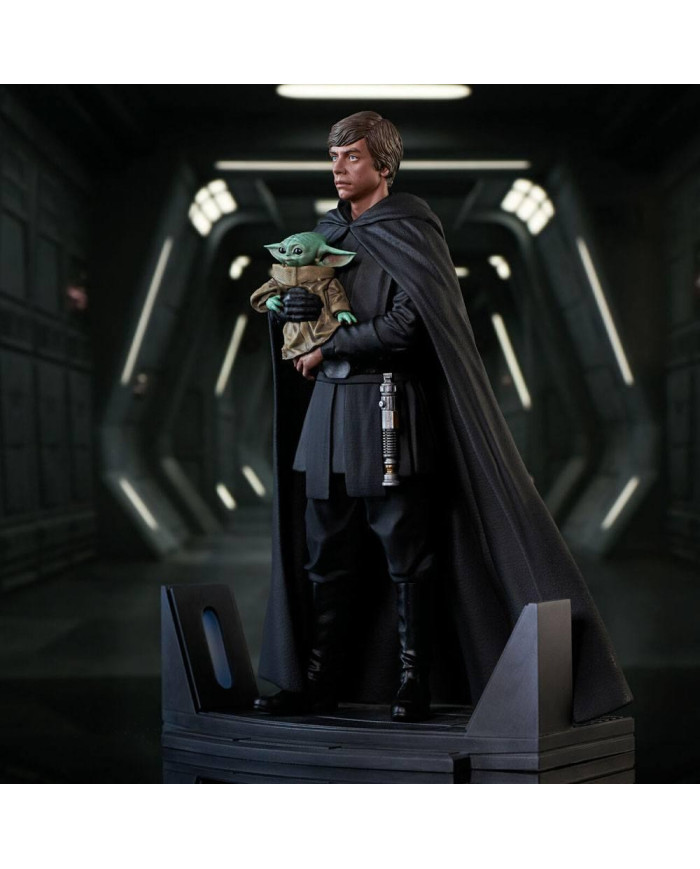 Figurine Star Wars Luke Skywalker & Grogu Gentle Giant