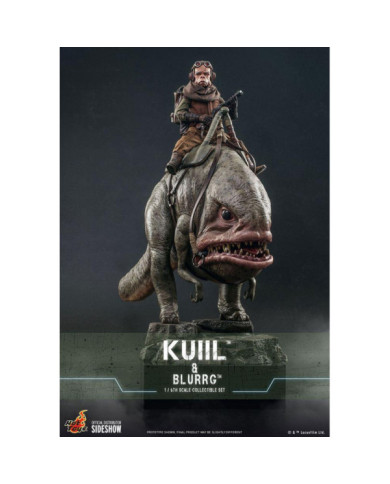 Statuettes Star Wars Kuiil & Blurrg Hot Toys (The Mandalorian)
