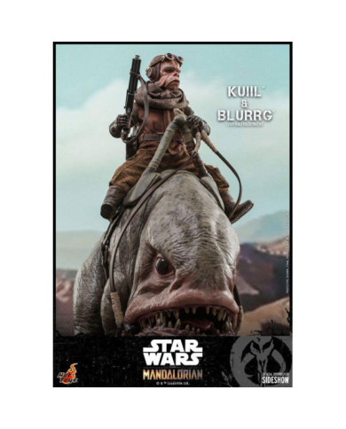 Statuettes Star Wars Kuiil & Blurrg Hot Toys (The Mandalorian)