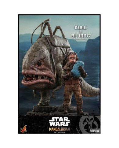 Statuettes Star Wars Kuiil & Blurrg Hot Toys (The Mandalorian)