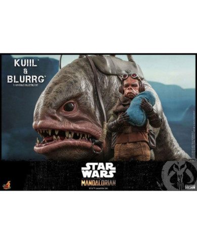 Statuettes Star Wars Kuiil & Blurrg Hot Toys (The Mandalorian)