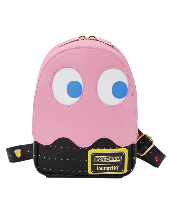 Sac à bandoulière Loungefly - Pac-Man Pinky Ghost Glow Sling