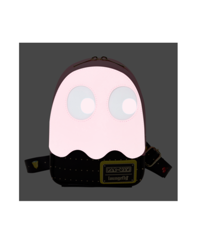 Sac à bandoulière Loungefly - Pac-Man Pinky Ghost Glow Sling