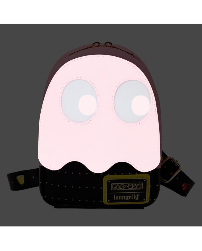 Sac à bandoulière Loungefly - Pac-Man Pinky Ghost Glow Sling