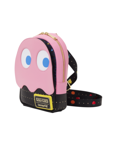 Sac à bandoulière Loungefly - Pac-Man Pinky Ghost Glow Sling