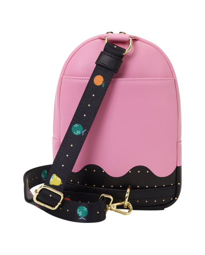 Sac à bandoulière Loungefly - Pac-Man Pinky Ghost Glow Sling