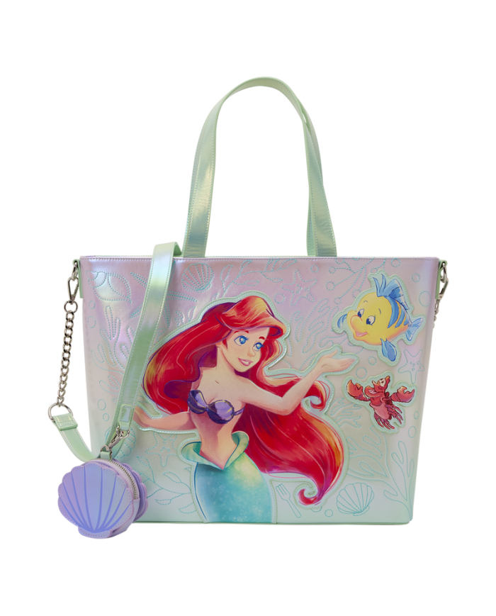 Tote Bag Loungefly - La Petite Sirène - Ariel & Polochon & Sébastien