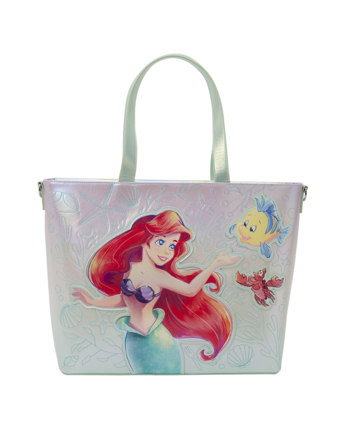 Tote Bag Loungefly - La Petite Sirène - Ariel & Polochon & Sébastien