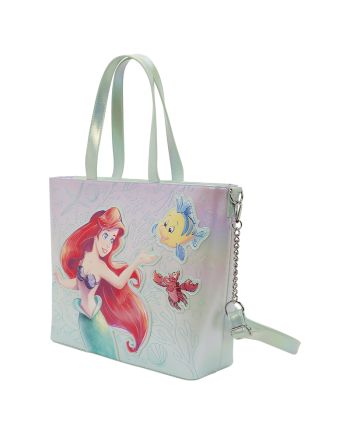 Tote Bag Loungefly - La Petite Sirène - Ariel & Polochon & Sébastien