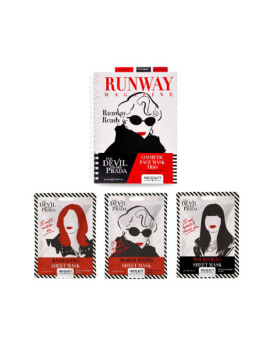 Mad Beauty - Trio de masques visage cosmétiques Le Diable shabille en Prada