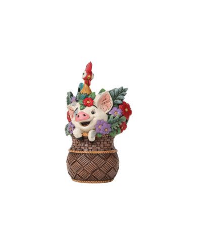 Disney Traditions - Pua & Hei Hei Panier de Fleurs