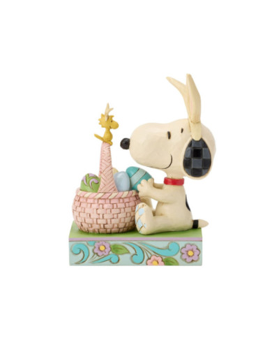 Peanuts by Jim Shore - Snoopy avec panier d'ufs de Pâques