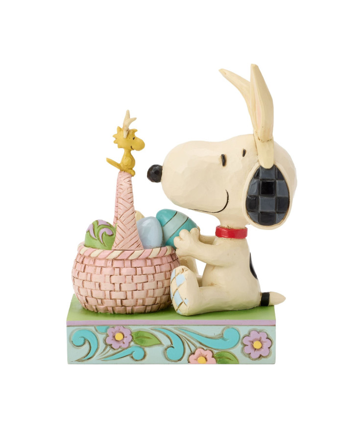 Peanuts by Jim Shore - Snoopy avec panier d'ufs de Pâques