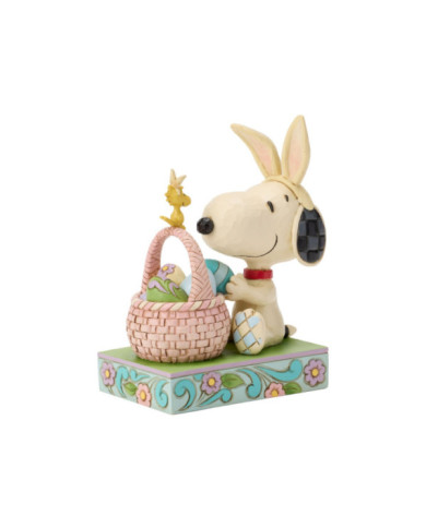 Peanuts by Jim Shore - Snoopy avec panier d'ufs de Pâques