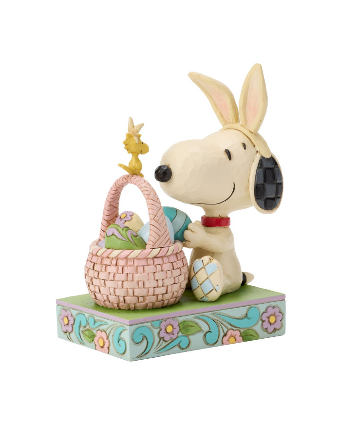 Peanuts by Jim Shore - Snoopy avec panier d'ufs de Pâques