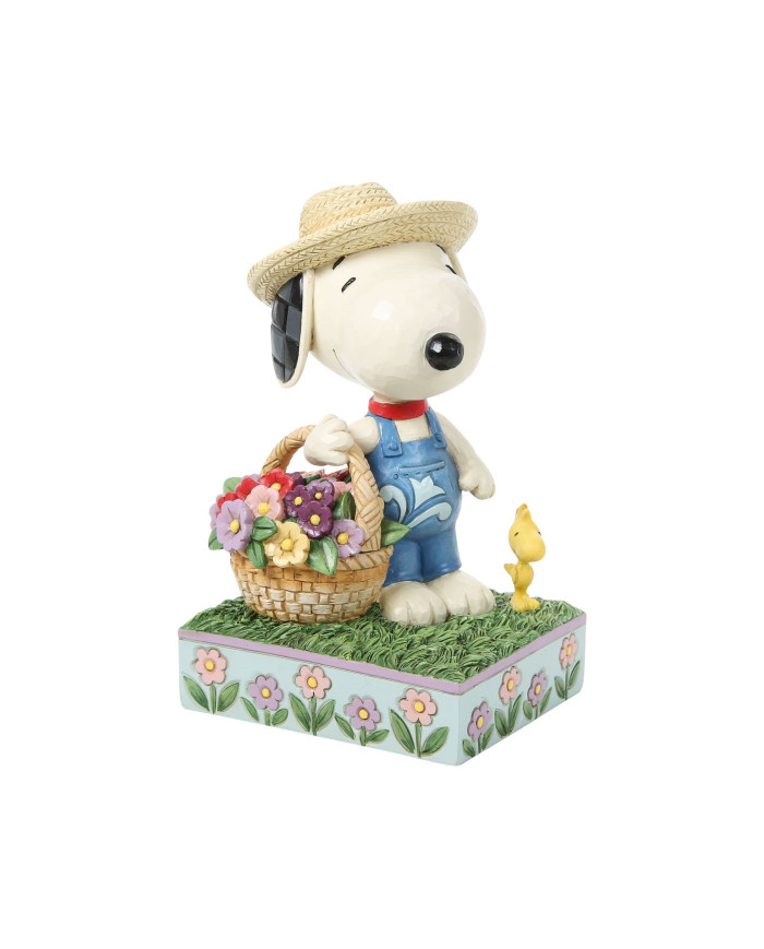 Peanuts by Jim Shore - Snoopy Panier de Fleurs