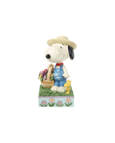 Peanuts by Jim Shore - Snoopy Panier de Fleurs