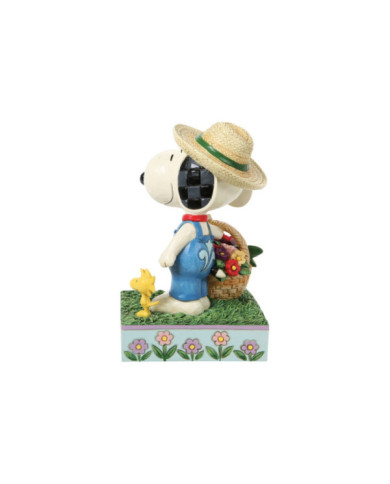 Peanuts by Jim Shore - Snoopy Panier de Fleurs