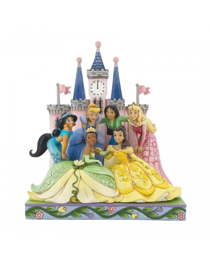 Disney Traditions - Figurine Princesses Disney devant le château [Défaut]