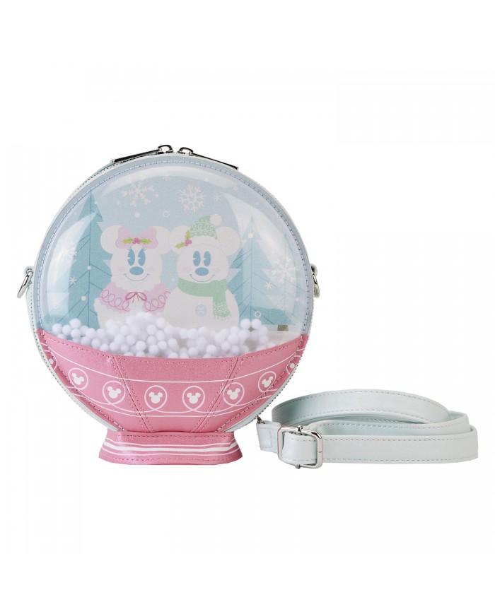 Sac à bandoulière Loungefly - Mickey & Friends Winter Snowglobe [Défaut]