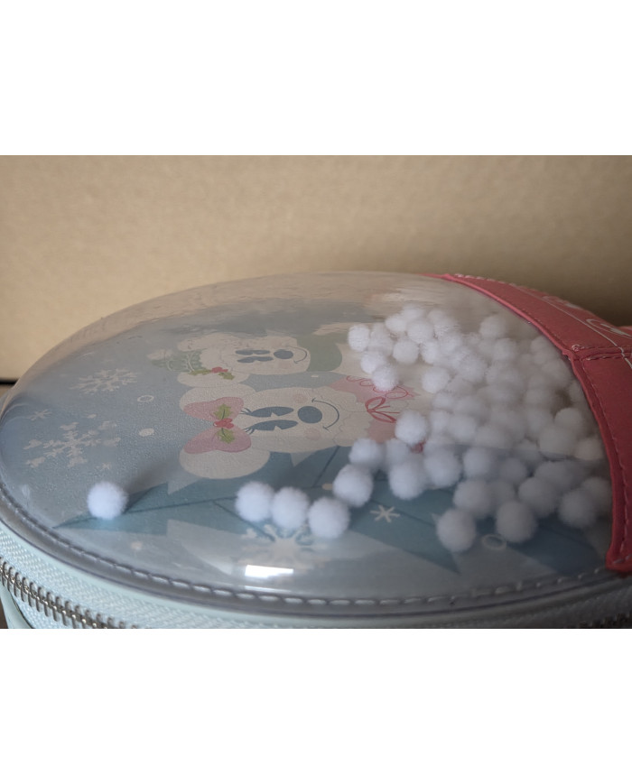 Sac à bandoulière Loungefly - Mickey & Friends Winter Snowglobe [Défaut]