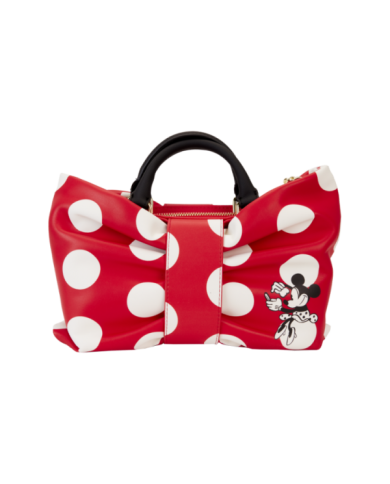 Sac à bandoulière Loungefly - Minnie Mouse Rocks the Dots Classic Bow Figural