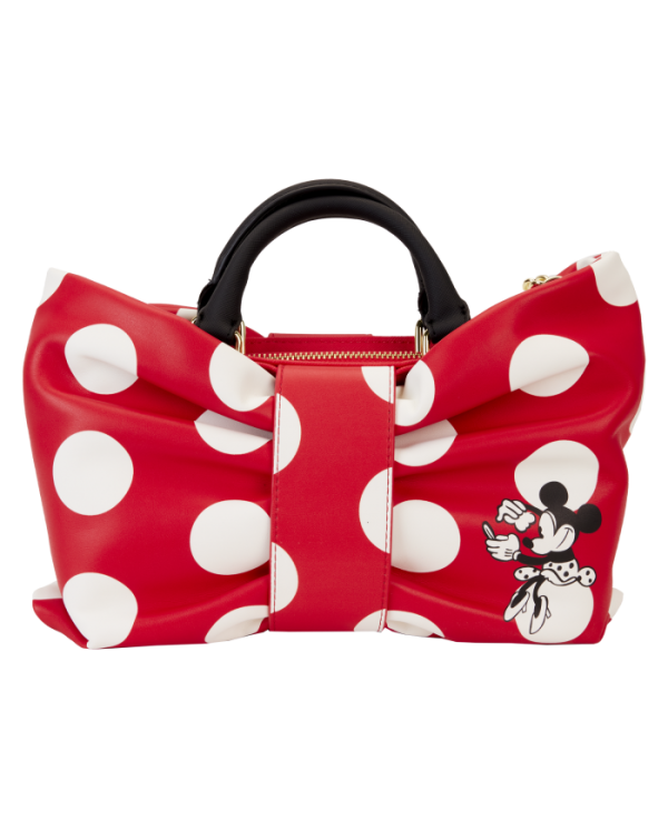 Sac à bandoulière Loungefly - Minnie Mouse Rocks the Dots Classic Bow Figural