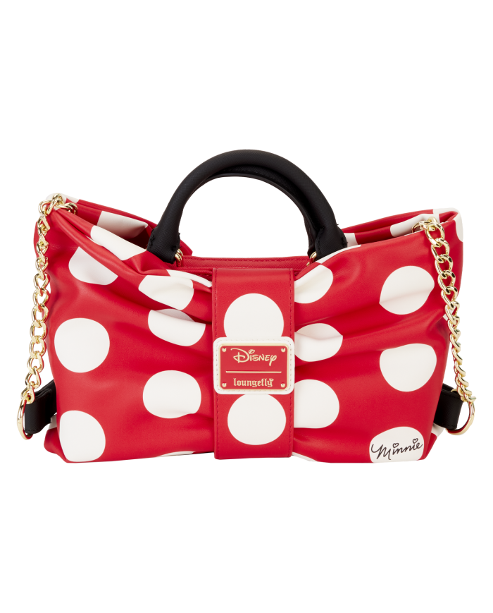 Sac à bandoulière Loungefly - Minnie Mouse Rocks the Dots Classic Bow Figural