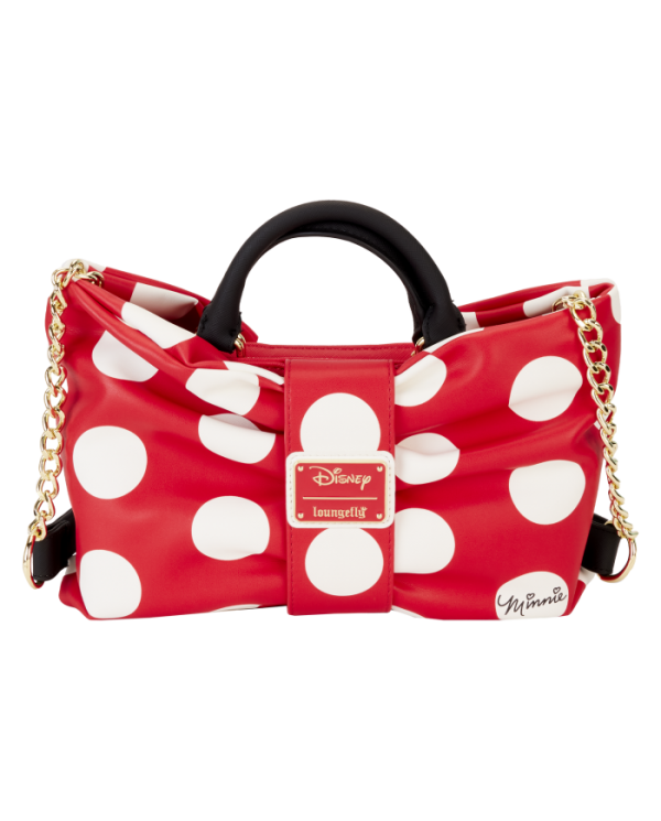 Sac à bandoulière Loungefly - Minnie Mouse Rocks the Dots Classic Bow Figural
