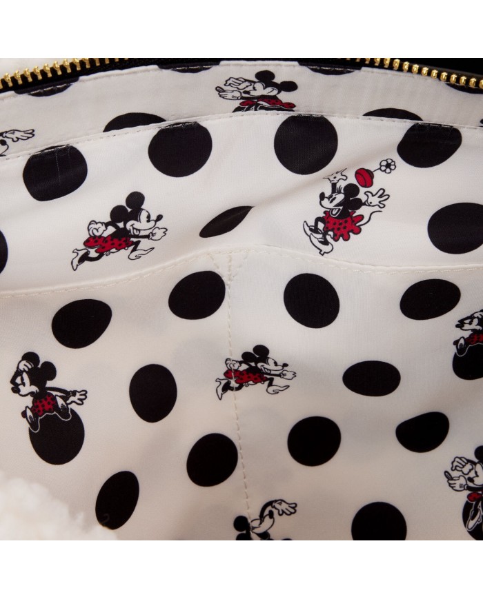 Tote Bag Loungefly - Minnie Mouse Rocks the Dots Classic Sherpa