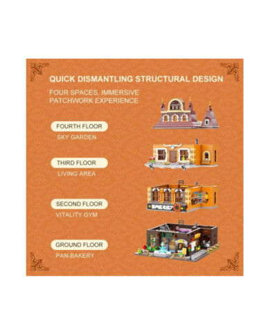 Maquette Pantasy Boulangerie Modulaire Rétro 2646 pièces
