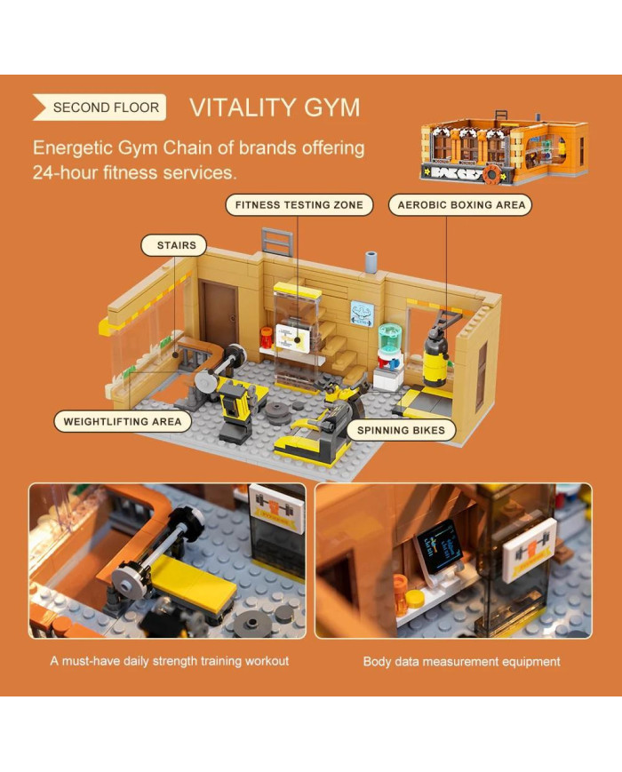 Maquette Pantasy Boulangerie Modulaire Rétro 2646 pièces