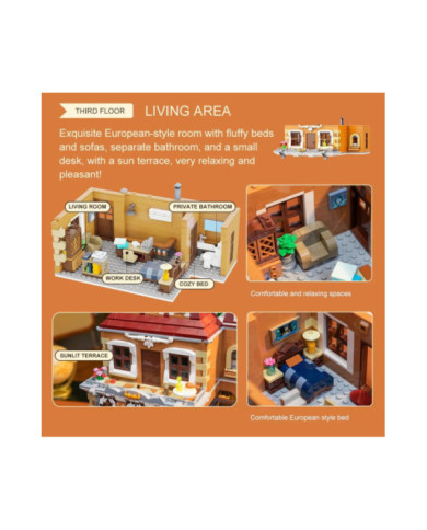 Maquette Pantasy Boulangerie Modulaire Rétro 2646 pièces