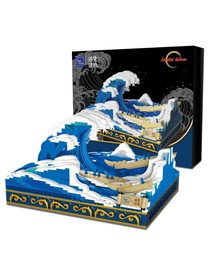 Bloc de Construction Pantasy La grande vague de Kanagawa 1497 pcs