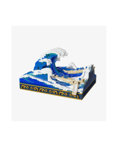 Bloc de Construction Pantasy La grande vague de Kanagawa 1497 pcs